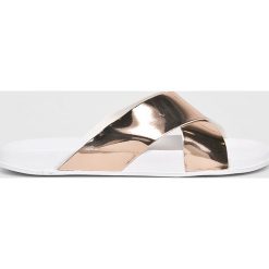 Tally Weijl - Klapki. Czarne klapki damskie TALLY WEIJL, bez wzorów, z materiału, bez obcasa. Za 39,90 zł.