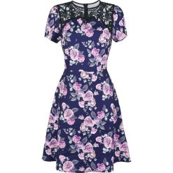 Fashion Victim Blumenkleid Sukienka wielokolorowy. Szare sukienki koronkowe marki Fashion Victim, na imprezę, xl, w koronkowe wzory, z dekoltem na plecach. Za 121,90 zł.