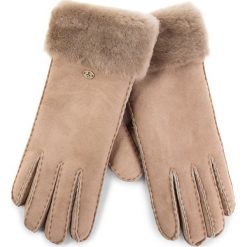 Rękawiczki Damskie EMU AUSTRALIA - Apollo Bay Gloves Mushroom. Pomarańczowe rękawiczki damskie EMU Australia, bez wzorów, ze skóry. W wyprzedaży za 289,00 zł.