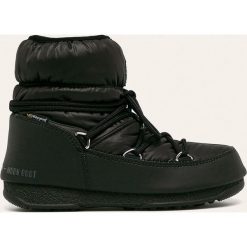 Moon Boot - Śniegowce Low Nylon Wp 2. Czarne śniegowce damskie Moon Boot, ze skóry, na sznurówki. Za 619,90 zł.