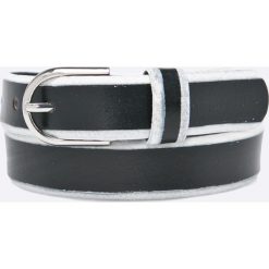 Pieces - Pasek skórzany. Czarne paski damskie marki Pieces, w paski, ze skóry. W wyprzedaży za 39,90 zł.