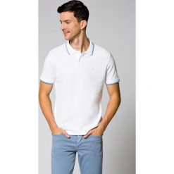 Koszulka Biała Polo Wayne. Białe koszulki męskie LANCERTO, xl, bez wzorów, z bawełny, klasyczne, polo, bez rękawów. W wyprzedaży za 89,90 zł.