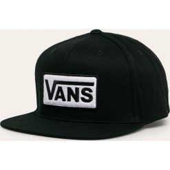 Vans - Czapka. Czarne czapki męskie Vans, z aplikacjami, z bawełny. W wyprzedaży za 109,90 zł.
