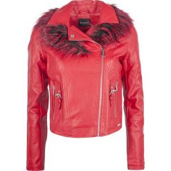 Guess Kurtka "Biker". Kurtki damskie Guess, z aplikacjami, długie. Za 299,00 zł.
