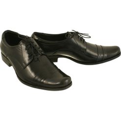 FABER 740 czarny, półbuty wizytowe męskie. Czarne buty wizytowe męskie Faber, bez wzorów, ze skóry, wizytowe, bez zapięcia. Za 219,00 zł.