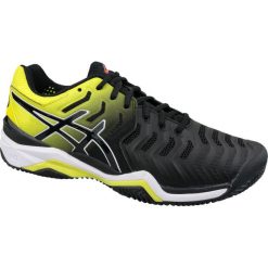 Asics Gel-Resolution 7 Clay E702Y-003 47 Czarne. Czarne buty sportowe męskie Asics, bez zapięcia, tenisowe. W wyprzedaży za 499,99 zł.