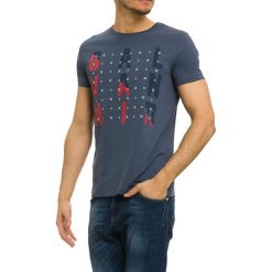 T-shirty męskie z nadrukiem: T-shirt w kolorze granatowym