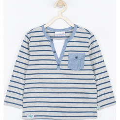 Koszulka. Szare t-shirty chłopięce LET'S GO TRAVEL, bez wzorów, z długim rękawem. Za 45,90 zł.