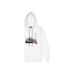 PEAK HD. Białe bluzy damskie rozpinane marki MAJORS, xl, z nadrukiem, z bawełny, z kapturem, bez rękawów, bez kaptura. Za 240,00 zł.