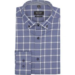 Koszula bexley f2692 długi rękaw custom fit niebieski. Niebieskie koszule męskie Recman, m, bez wzorów, bez kołnierzyka, z długim rękawem. Za 89,99 zł.