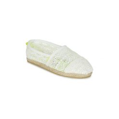 Espadryle Superdry JETSTREAM LACE ESPADRILLE. Białe espadryle damskie marki Superdry, bez wzorów, bez obcasa. Za 103,20 zł.