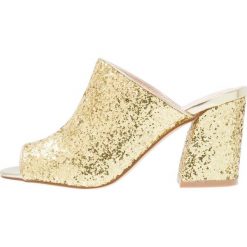 Klapki damskie: Shellys London DOROTHY Klapki gold glitter