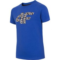 T-shirt chłopięcy (122-164) JTSM203A - kobalt. Niebieskie t-shirty chłopięce marki 4F JUNIOR, bez wzorów, z materiału, bez rękawów. Za 29,99 zł.
