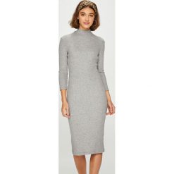 Answear - Sukienka. Szare sukienki damskie ANSWEAR, na co dzień, m, w kwiaty, z wiskozy, casualowe, z okrągłym kołnierzem, bez rękawów, mini, rozkloszowane. Za 149,90 zł.
