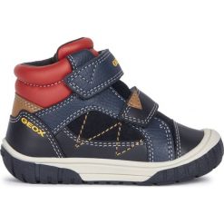 Geox botki chłopięce Omar 22 niebieskie. Niebieskie buty chłopięce zimowe Geox, bez zapięcia. Za 259,00 zł.