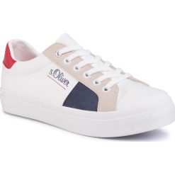 Sneakersy S.OLIVER - 5-23621-24 White Comb. 110. Białe półbuty damskie S.Oliver, ze skóry ekologicznej. Za 189,00 zł.