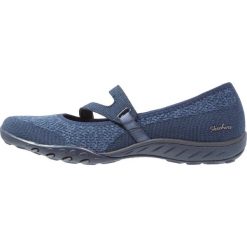 Baleriny damskie lakierowane: Skechers BREATHEEASY LUCKY LADY Baleriny z zapięciem navy