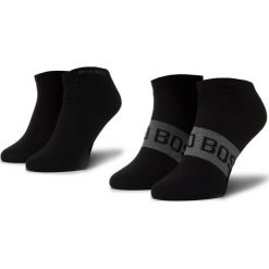 Zestaw 2 par niskich skarpet unisex BOSS - 2P As Logo Cc 50428744 001. Czarne skarpetki damskie Boss, bez wzorów, z elastanu. Za 59,00 zł.