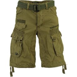 Geographical Norway Spodenki Męskie Marki Panoramique S Zielony. Zielone spodenki i szorty męskie marki Geographical Norway, s, bez wzorów, krótkie. Za 189,00 zł.