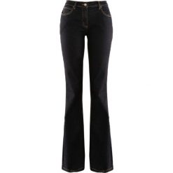 Dżinsy "authentic-stretch" BOOTCUT bonprix czarny. Czarne jeansy damskie bonprix, z jeansu. Za 74,99 zł.