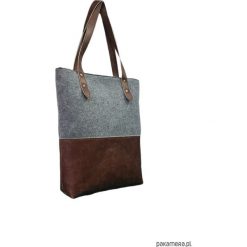 Shopper bag damskie: Torba na ramię, na codzień, eko skóra i filc
