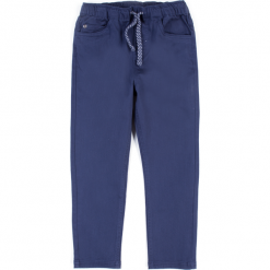 Spodnie. Niebieskie spodnie chłopięce marki BASIC BOY, z bawełny. Za 59,90 zł.