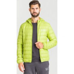 KURTKA EA7 EMPORIO ARMANI. Szare płaszcze męskie xxl, z nadrukiem, z puchu. Za 699,00 zł.