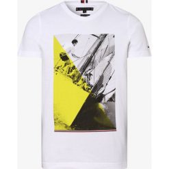 Tommy Hilfiger - T-shirt męski, biały. Białe t-shirty męskie TOMMY HILFIGER, m, bez wzorów, bez kołnierzyka. Za 229,95 zł.
