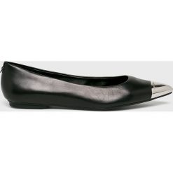 Calvin Klein - Baleriny. Czarne baleriny damskie marki Calvin Klein, z materiału. Za 599,90 zł.