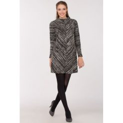 Tunika w stylu modern. Tuniki damskie Monnari, na jesień, bez wzorów, z bawełny, ze stójką, z długim rękawem. Za 125,58 zł.