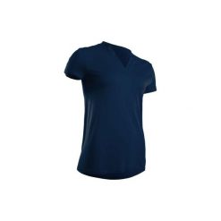 Koszulka polo do golfa damska. Niebieskie koszulki damskie polo INESIS, s, bez wzorów, z poliesteru, bez rękawów. Za 79,99 zł.