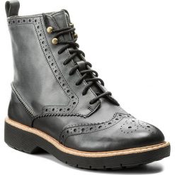 Botki damskie: Botki CLARKS - Witcombe Flo 261300374 Dark Grey Leather