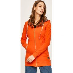 Femi Stories - Bluza NARIA. Pomarańczowe bluzy damskie Femi Stories, s, bez wzorów, z elastanu, bez rękawów, z kapturem. W wyprzedaży za 229,90 zł.