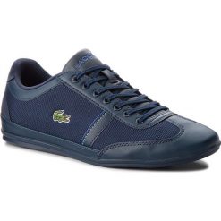 Sneakersy LACOSTE - Misano Sport 318 1 Cam 7-36CAM0057ND1 Nvy/Dk Blu. Niebieskie sneakersy męskie marki Lacoste, bez zapięcia. W wyprzedaży za 359,00 zł.