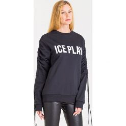 BLUZA ICE PLAY. Czarne bluzy damskie xs, z nadrukiem, z bawełny. Za 284,50 zł.