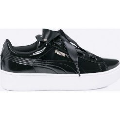 Puma - Buty Vikky Platform Ribbon. Szare buty sportowe damskie Puma, z materiału. Za 299,90 zł.