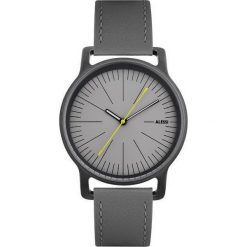 Zegarki męskie: Zegarek l’orologio męski na skórzanym pasku szary