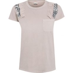 T-shirt DEHA EASY Beżowy. Brązowe bluzki dziewczęce marki Deha, bez wzorów, z okrągłym kołnierzem, bez rękawów, bez kaptura. W wyprzedaży za 90,00 zł.