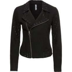 Bluza rozpinana biker bonprix czarny. Czarne bluzy rozpinane damskie bonprix. Za 149,99 zł.