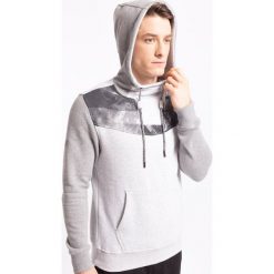 Bluzy męskie: Bluza męska BLM259Z - jasny szary melanż