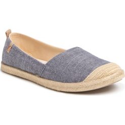 Espadryle ROXY - ARJS600412 4BI. Niebieskie espadryle damskie Roxy, na co dzień, bez wzorów, z tworzywa sztucznego, bez obcasa, na płaskiej podeszwie, bez zapięcia. Za 129,00 zł.