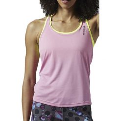 Topy sportowe damskie: Reebok Koszulka damska biegowa Running Essentials Bra W różowa r. L (AJ0433)