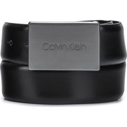 Calvin Klein Pasek Czarny. Czarne paski męskie Calvin Klein, w paski, ze skóry. Za 238,95 zł.