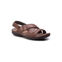 LASOCKI FOR MEN MI07-A781-A606-01. Pomarańczowe sandały męskie Lasocki For Men, ze skóry, bez zapięcia. Za 119,99 zł.