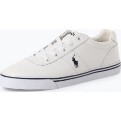 Polo Ralph Lauren - Męskie tenisówki ze skóry, biały. Białe trampki męskie Polo Ralph Lauren, w paski, ze skóry, z paskami. Za 449,95 zł.
