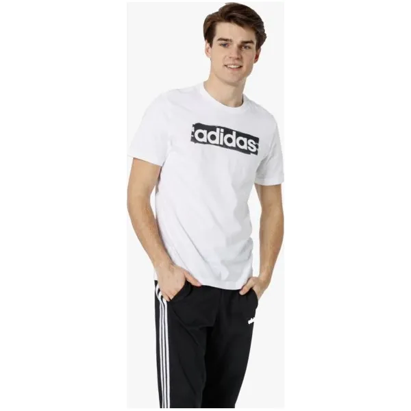 Adidas Koszulka Ss E Lin Brush T , biały, rozmiar XXL. Białe koszulki męskie Adidas, xxl, bez wzorów, z bawełny, z okrągłym kołnierzem, z krótkim rękawem, krótkie. W wyprzedaży za 59,99 zł.