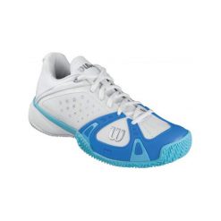 Buty sportowe damskie: Wilson Buty Do Tenisa Rush Pro Cc W White/Pool/Oceana (37,7)