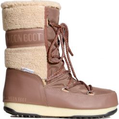 Buty MOON BOOT MONACO WOOL MID. Brązowe buty trekkingowe damskie na zimę. W wyprzedaży za 560,00 zł.
