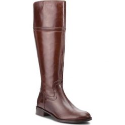 Oficerki SOLO FEMME - 33926-02-I10/000-01-00 Brąz. Brązowe buty zimowe damskie Solo Femme, ze skóry ekologicznej, na obcasie. Za 579,00 zł.