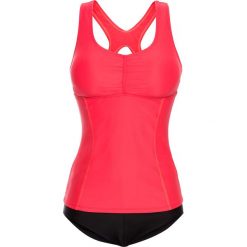 Stroje kąpielowe damskie: Tankini (2 części) bonprix różowy-czarny
